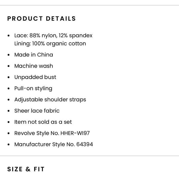 🆕WE ARE HAH Free People Chi Bralittle Bralette - Milk Chocolate Small - Picture 4 of 4